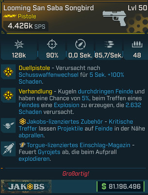 (PC,Xbox,PS) Borderlands 4 - Modded Songbird 4,4M DPS