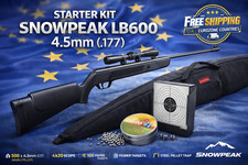 STARTER KIT SNOWPEAK FUCILE AD ARIA MOLLA LB600 4,5 mm 10J + CANNOCCHIALE 4X2...