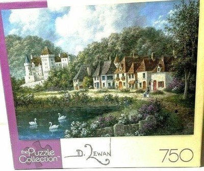Puzzle Rose Art The Puzzle Collection Riverside Village 750 Pc Jigsaw 97175 NEW