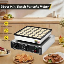 36Pcs Nonstick Electric Dutch Pancake Maker Mini Pancake Chapati Making Machine