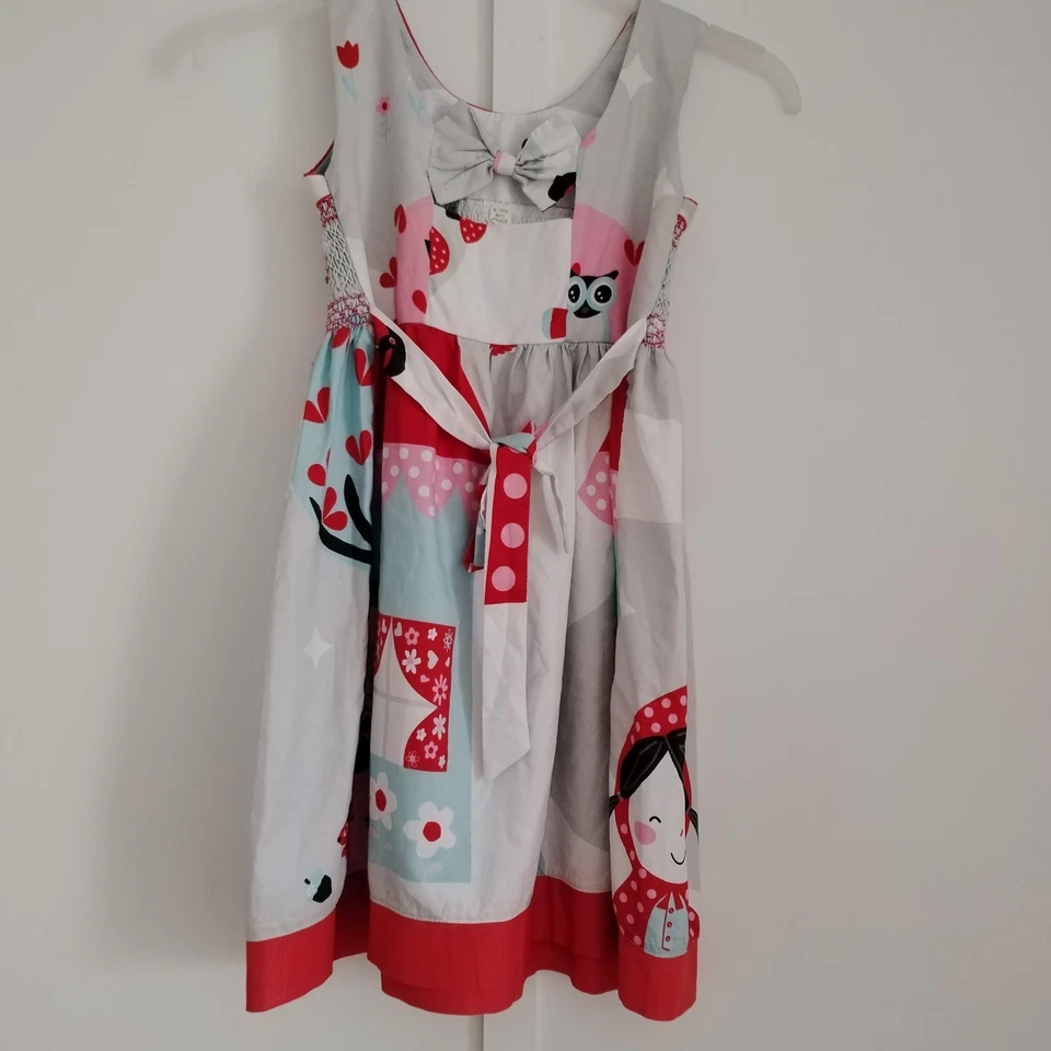 Robe pour fillette taille 6-7ans 100% coton de Madagascar - Photo 4/4