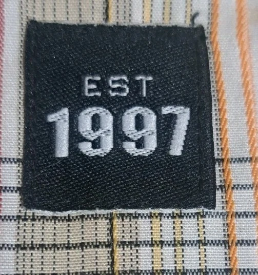 Attitude Men's short Sleeve Button Up Shirt Ivory Striped 3XL Single Stitch VTG - Image 4 of 4