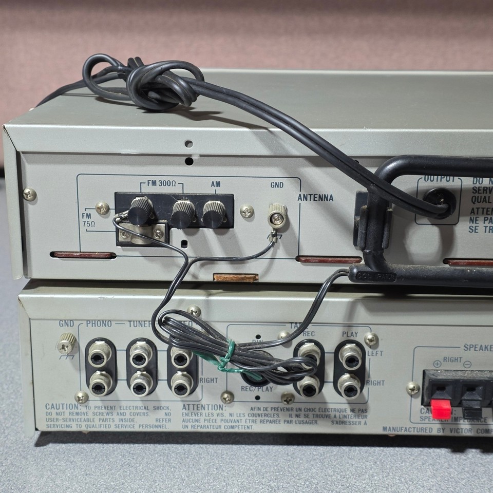 READ NOTES JVC A-K10 Amplifier and T-K10 Tuner Stereo Stack Silver ...