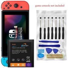 AceSoft 4400mAh Battery Screwdriver Tool f Nintendo Switch HAC-001 Game Console