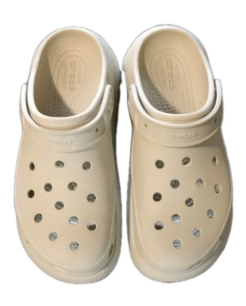 Crocs Beige Platform Shoes Sz 7 M, 9 W  As New