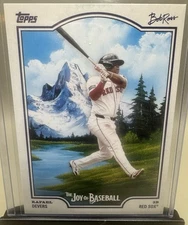 Rafael Devers 2025 Topps X Bob Ross The Joy of Baseball Red Sox Giants