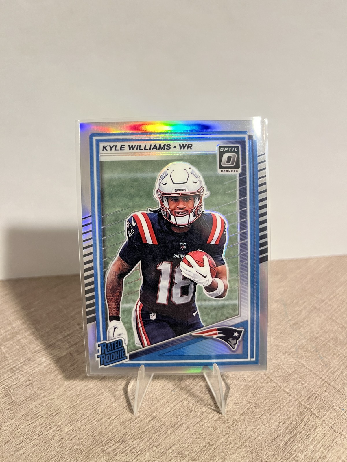 2025 Panini Donruss - Rated Rookie Kyle Williams #327 Optic Preview Holo Prizm 