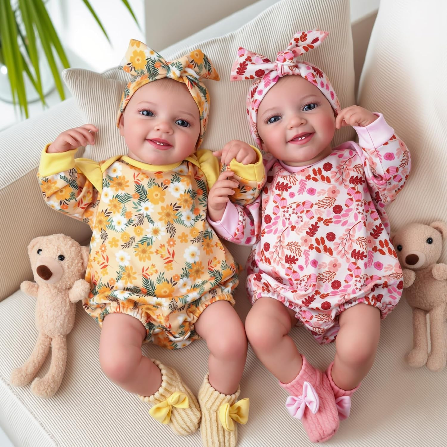Twins - 20 - Inch Sweet Smile Realistic-newb