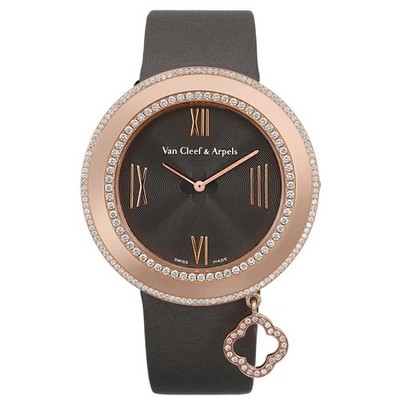 Van Cleef & Arpels Charms 38MM 18K Rose Gold Diamond Watch VCARN01400