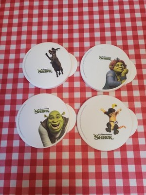 Tupperware 4 Deckel Shrek für Junge Welle Becher * Shrek the Third * Dream Works
