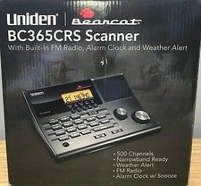 Uniden BC365CRS 500 Channel Analog Police Clock Radio Scanner Brand New
