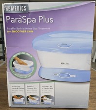 HoMedics ParaSpa Plus Paraffin Spa Bath 4 lb Hypoallergenic PAR-300 Blue/White