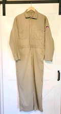 VGT Walls FR Flame Resistant Coveralls Utility Workwear Sz 34 M Reg Beige Zip