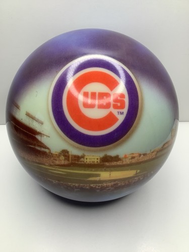 New Chicago Cubs MLB Wrigley Field 10 Pound Bowling Ball Brunswick Viz-A-Ball - Afbeelding 1 van 9