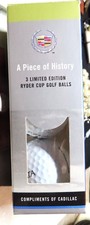 SLEEVE OF Logo golf balls "RYDER CUP - THE BELFRY" Sutton Coldfield, UK UNUSED