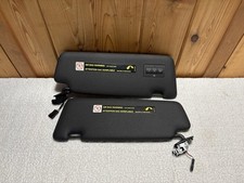 02-08 Audi A4 S4 Sun Visor Left & Right Black...