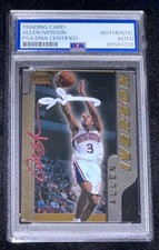 Allen Iverson 1996-97 Bowman's Best Picks #BP9 Signed Rookie Card Auto (RC) PSA