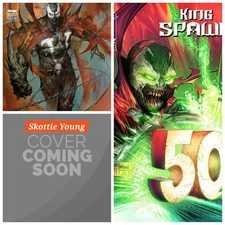 Set Of 3 King Spawn #50 McFarlane Puppeteer Skottie Young PRESALE 10/15 Image