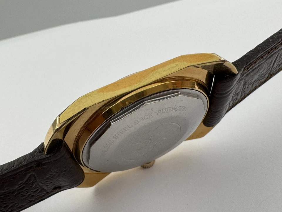 Vintage MOERIS Fijo James Bond 007 Gold Plated Date Octagonal Automatic - 34 mm - Image 4 of 4