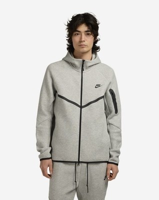 (Large) Nike Gray Tech Fleece Windrunner Zip Jacket Hoodie Men s HV0949-063