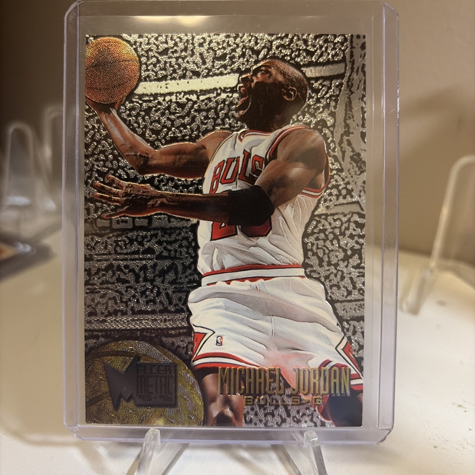 Michael Jordan 1995-96 Fleer Metal SILVER SPOTLIGHT Parallel #13