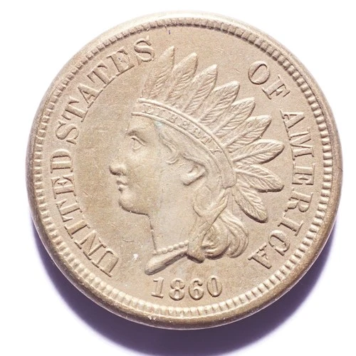 1860 Indian Head Cent Rounded Bust