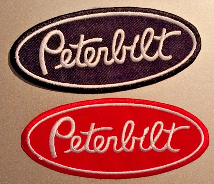 PETERBILT LOT OF 2 Embroidered Iron/Sew On Patch 4"X2" SHIPPED FROM USA
