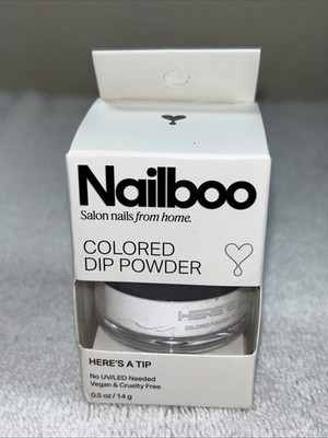 Nailboo Dip Powder Here s A Tip White 0.5oz 14g New Sealed in Box