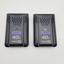 DTK 40 Volts Lithium Ion Replacement Power Tool Batteries 2 Packs - Black
