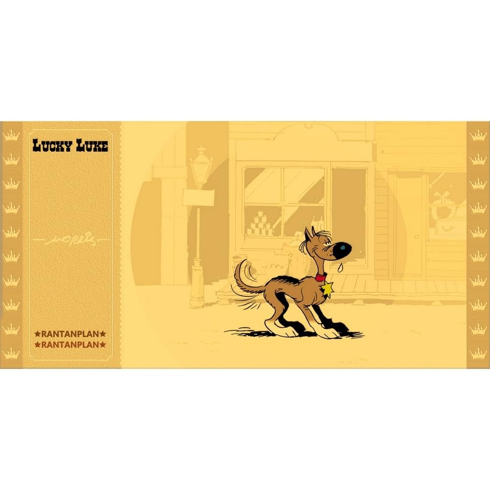 Коллекционный золотой билет CK Cartoon Kingdom Счастливый Люк (Рантанплан)