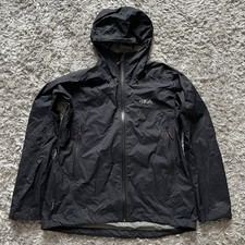Rab Women?s Downpour Eco Plus Jacket Black Size 16