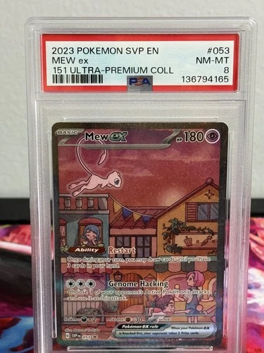 Mew ex 053 Sv: Scarlet & Violet Promo Cards Holo PSA 8
