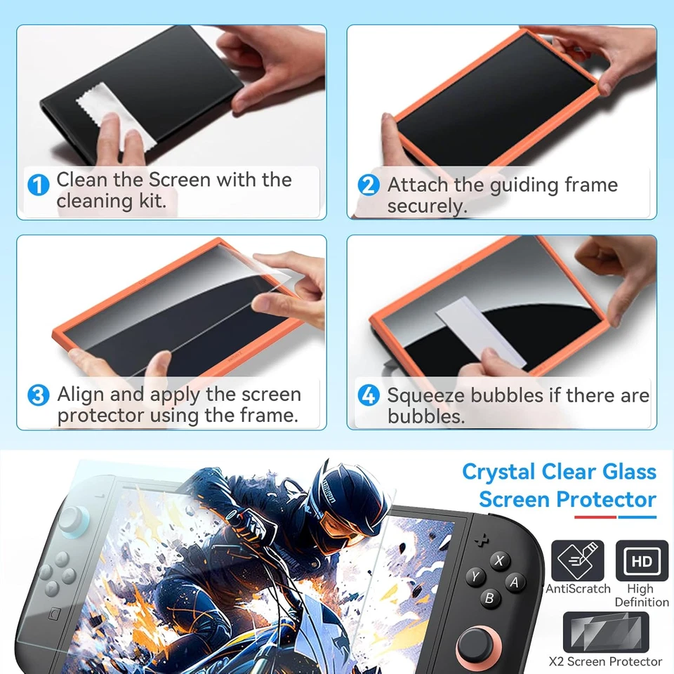 Switch 2 Accessories Bundle for Nintendo Switch 2 2025 Console, 16-in-1 Kit:Carr - Image 4 of 4