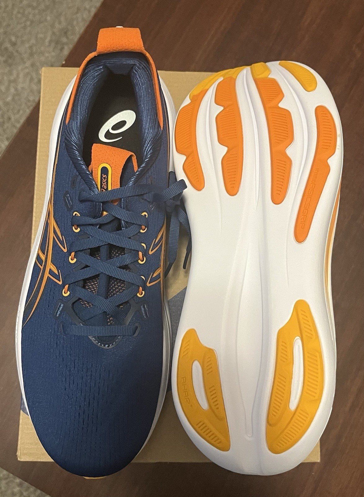 Size 11D - ASICS Gel Nimbus 28 Twilight blue/Anzu thumbnail 4