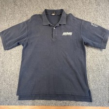 Harley-Davidson Mens Navy Blue Polo Shirt Large Myrtle Beach SC Made in USA 1170