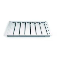 Dayton 3C243 48 In 50"H-W 4.5"L Alu Ceiling Shutter Dampr, 48 In X 48 In,