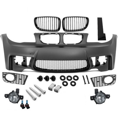 Sport Stoßstange vorne passt für BMW E81 E82 E87 E88 +Grill +Nebel Klarglas+ABE*