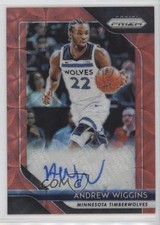 2018-19 Panini Prizm Signatures Choice Prizm Andrew Wiggins #S-AWG Auto 5e4