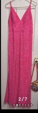 Jules & Cleo Pink Beaded Prom Dress Sz 12 