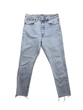 Levi s Women s 501 S Skinny Light Blue Wash Denim Jeans Size W 29 x L 28