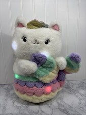 FAO Schwarz Meowmaid Mermaid Cat Plush Lights  Sounds 13  Soft Stuffed Toy