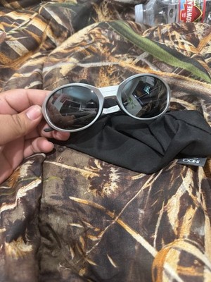 Oakley eye jacket redux sunglasses silver frames black lens | eBay