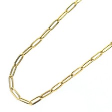 K18YG azuki chain necklace 50cm - Auth free shipping from Japan- Auth SELBY_JAPA