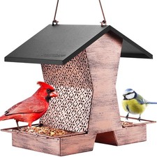 HouseSapp Bird Feeders for Outdoors Hanging - 2.4 LBs Metal Bird Feeder, Hous...