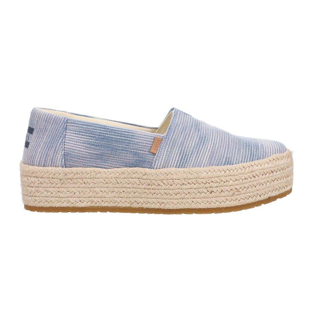 TOMS Valencia Platform Espadrille Womens Blue Flats Casual 10021421T-450 7790₽