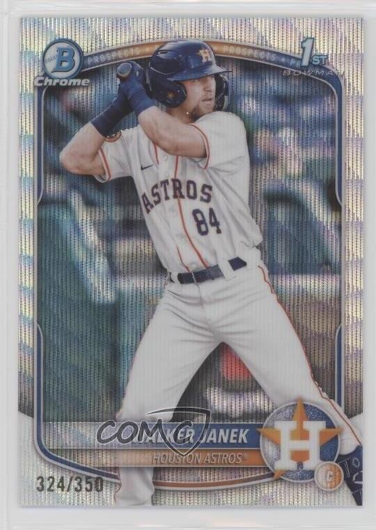 2025 Bowman Chrome Prospects Wave Refractor 324/350 Walker Janek #BCP-15 s3g