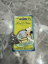 Disney Epcot Food and Wine Festival Pin 15 Years Epcot