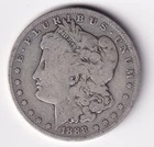 1888 O Morgan Silver Dollar 1$ Coin 90% Silver #968