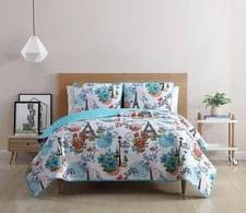 VCNY Home Eiffel Reversible 3-Pc. Full/Queen Quilt Set