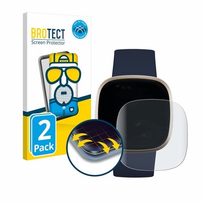 2x Fullscreen für Fitbit Versa 3 / Sense Matt Display Schutzfolie